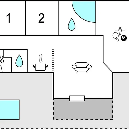 Дом отдыха In With Kitchen